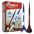 Athena X Starter Set Rocket-Building Kit, Beginner Flying-Rocket-Model Kit for Ages 10+