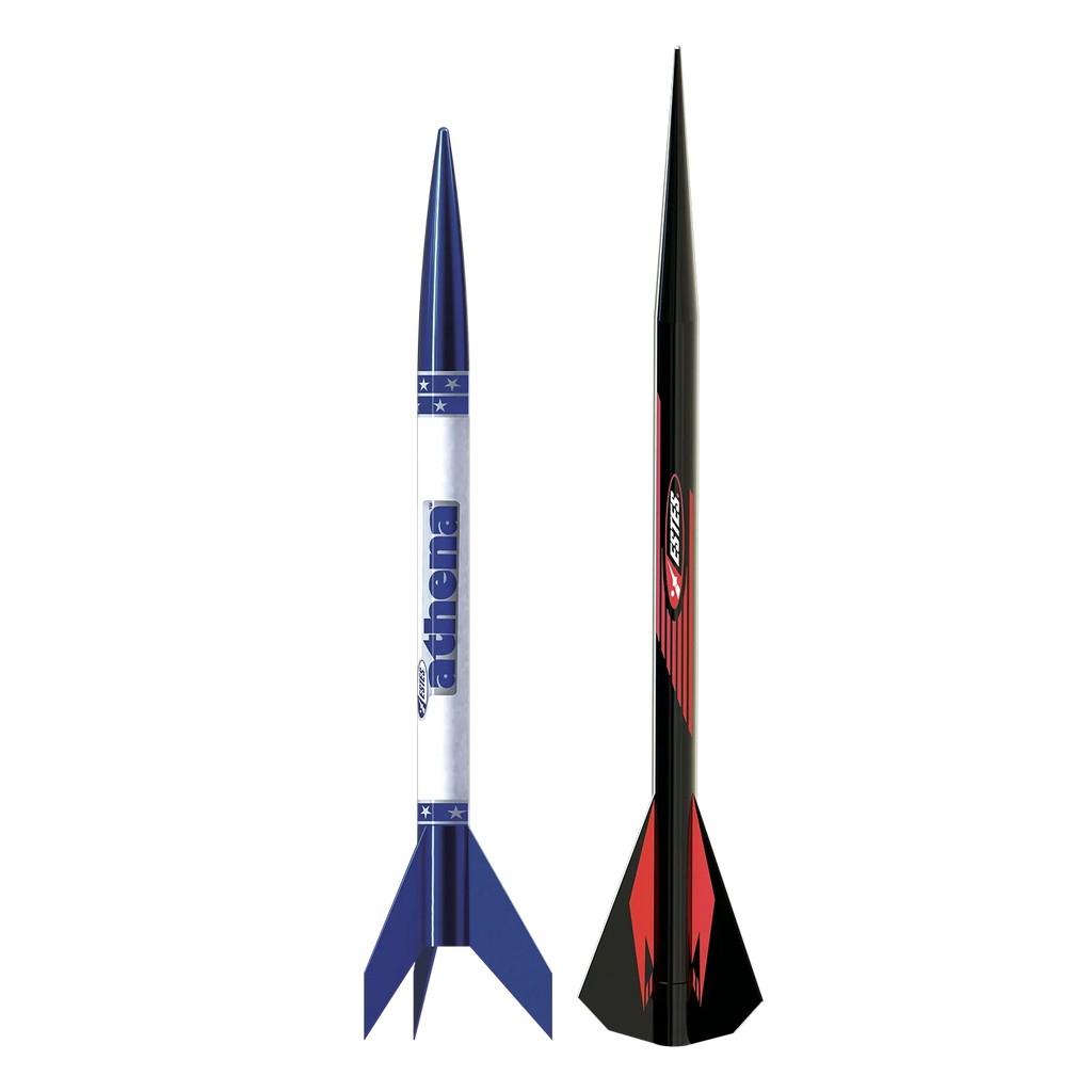 Athena X Starter Set Rocket-Building Kit, Beginner Flying-Rocket-Model Kit for Ages 10+