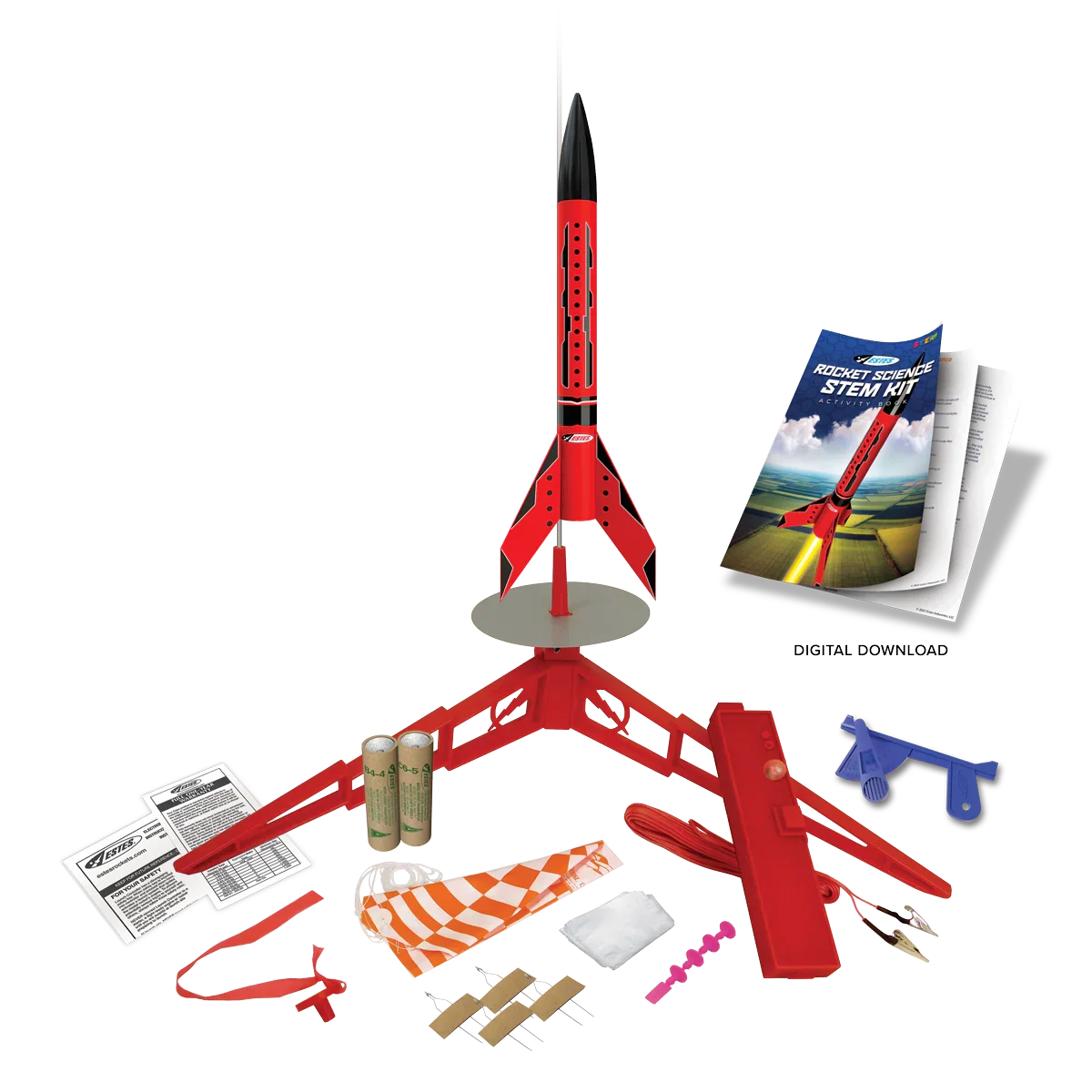 Estes Rockets - Rocket Science STEM Kit Rocket-Building Kit, Beginner Flying-Rocket-Model Kit for Ages 10+
