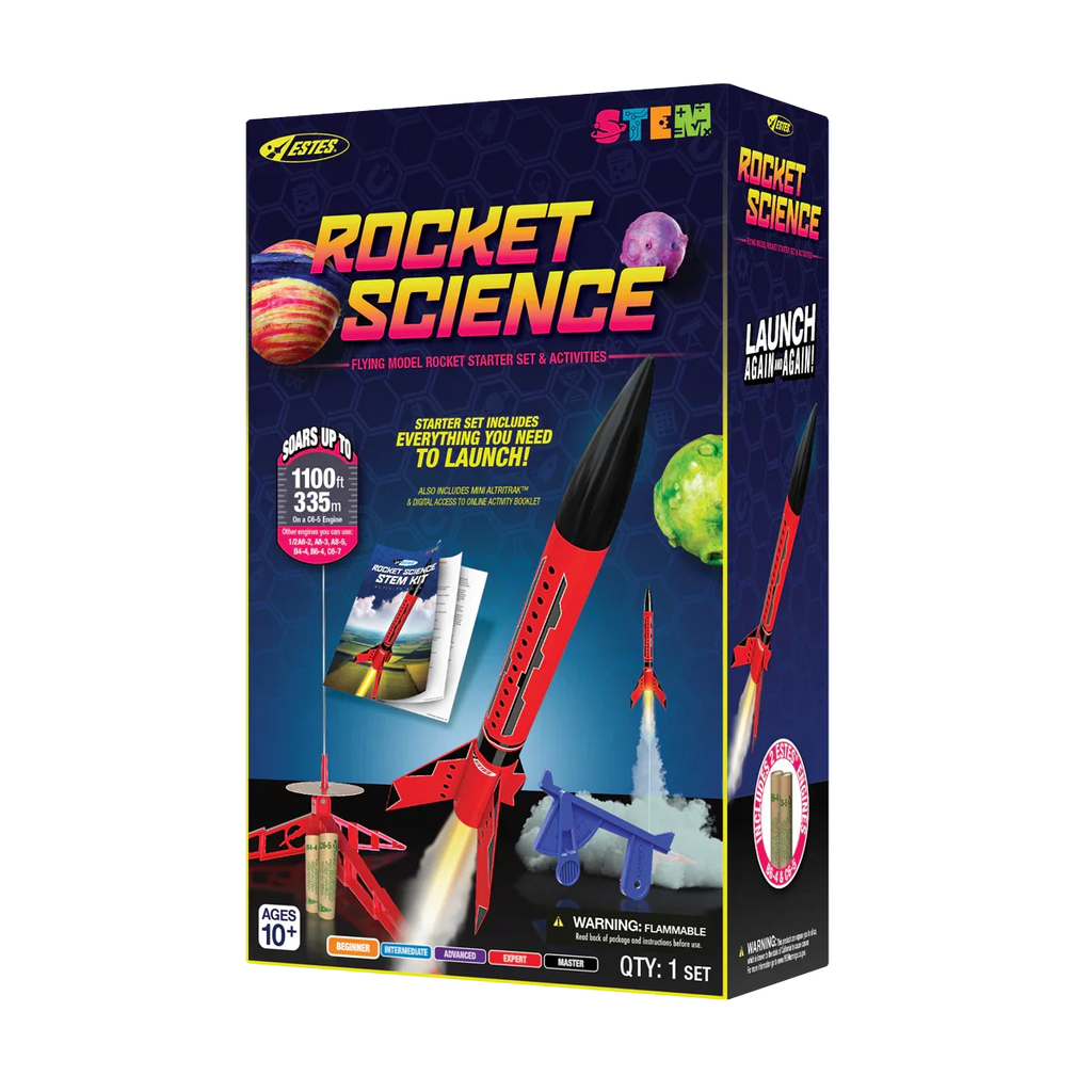 Estes Rockets - Rocket Science STEM Kit Rocket-Building Kit, Beginner Flying-Rocket-Model Kit for Ages 10+