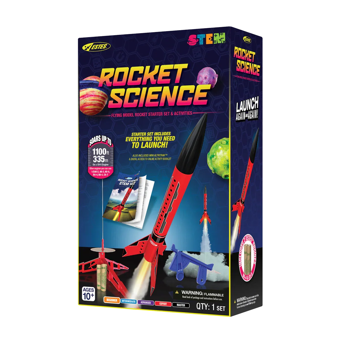 Estes Rockets - Rocket Science STEM Kit Rocket-Building Kit, Beginner Flying-Rocket-Model Kit for Ages 10+