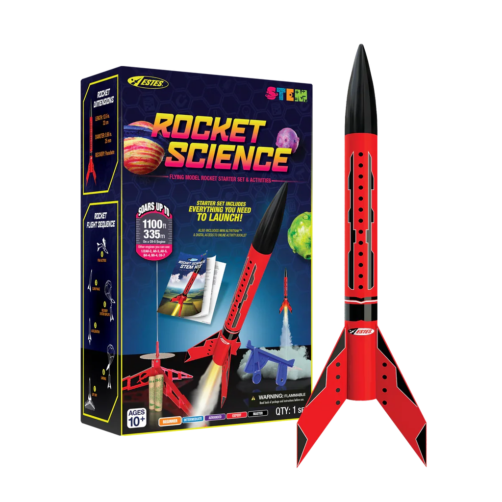 Estes Rockets - Rocket Science STEM Kit Rocket-Building Kit, Beginner Flying-Rocket-Model Kit for Ages 10+