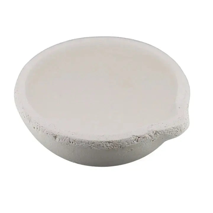 400 Gram Ceramic Alumina Crucible Dish Cup Melting Casting Refining Gold Silver