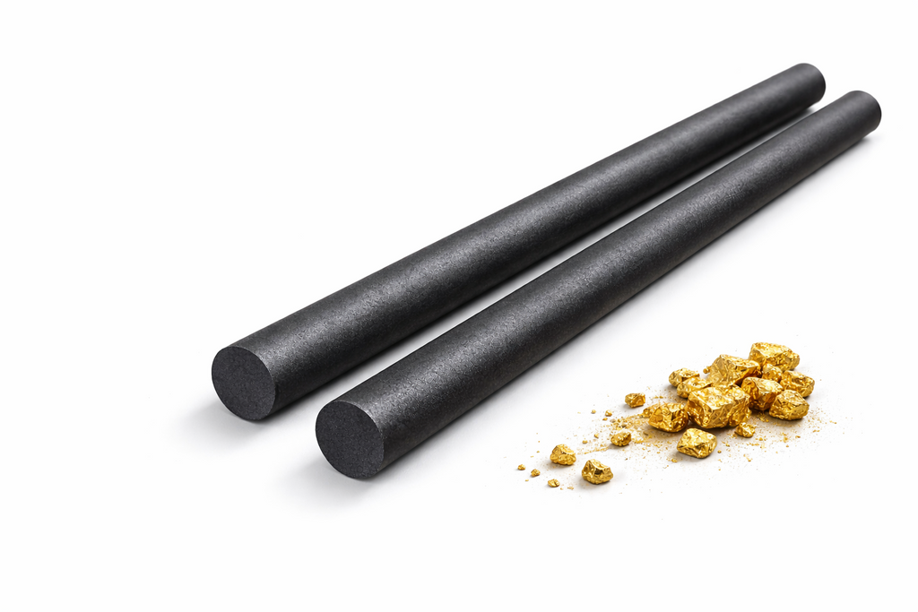 Gold Melting Kit Small Ceramic Crucible + 3/8" Graphite Stirring Rod Refining