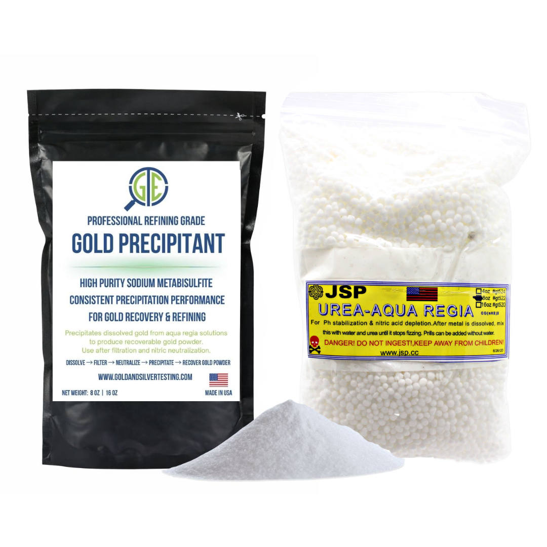 Gold Precipitation Kit Sodium Metabisulfite SMB Urea Gold Refining Stannous