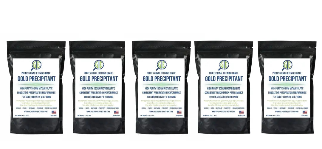 Gold Precipitation Kit 5lb Sodium Metabisulfite SMB Gold Refining Recovery