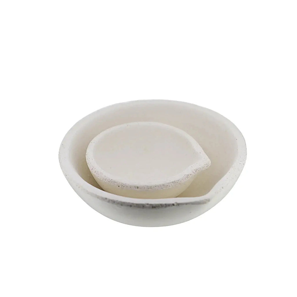 400 Gram Ceramic Alumina Crucible Dish Cup Melting Casting Refining Gold Silver