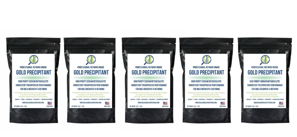 Gold Precipitation Kit 5lb Sodium Metabisulfite SMB Gold Refining Recovery