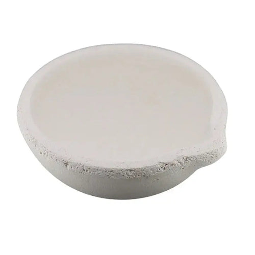 2400 Gram Ceramic Alumina Crucible Dish Cup Melting Casting Refining Gold Silver