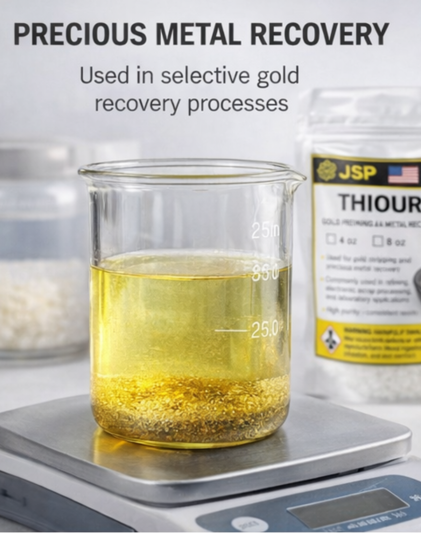 Thiourea 16 oz – Gold Stripping & Precious Metal Refining Chemical