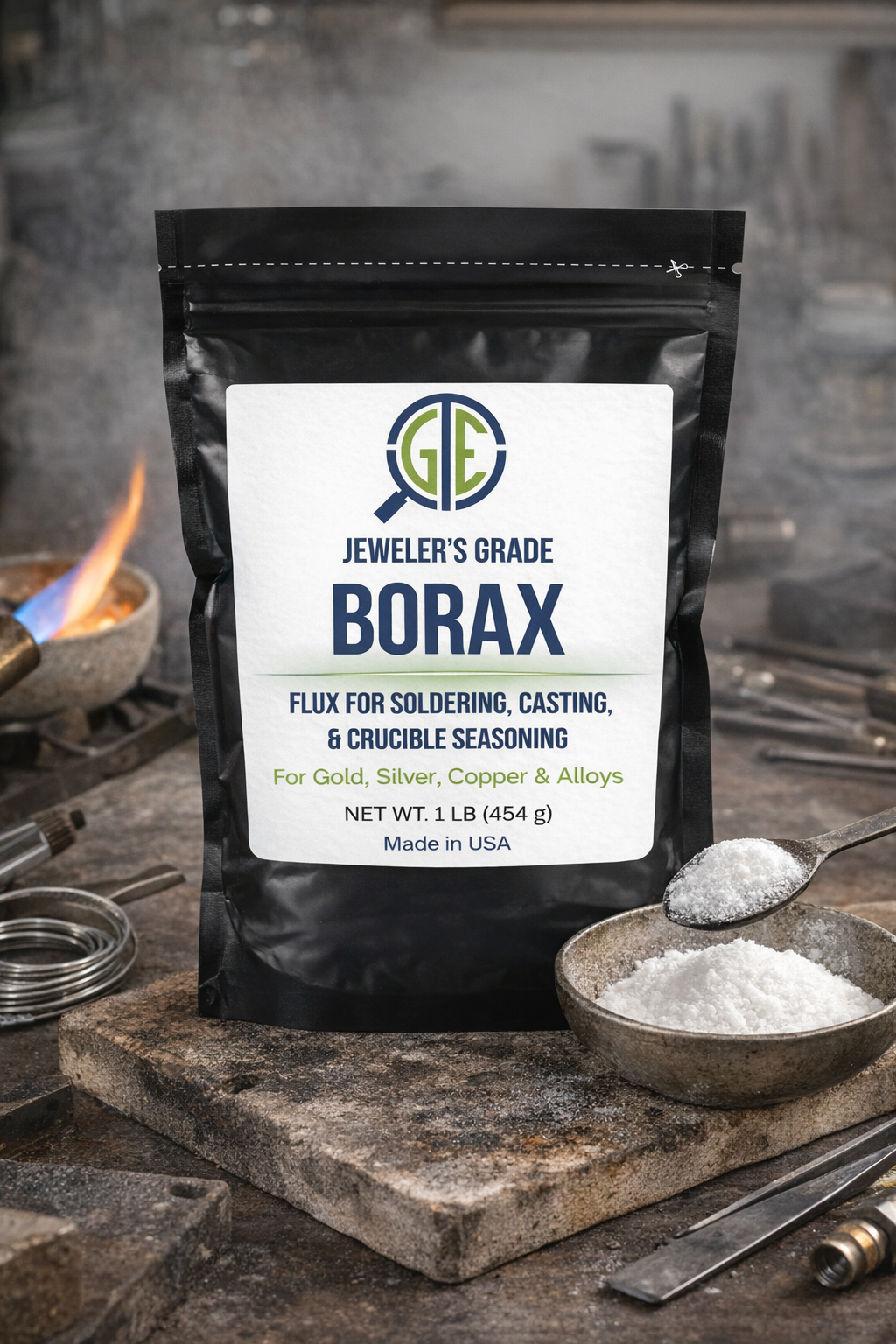 Gold Refining Kit SMB Gold Precipitant Borax Flux Recovery & Smelt Melting