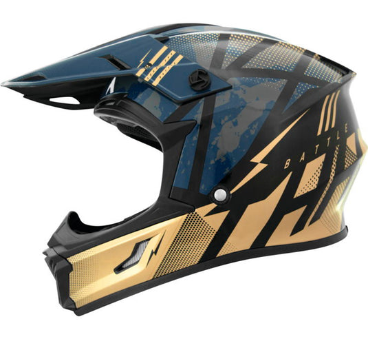 THH T710X Battle Helmet Blue/Gold