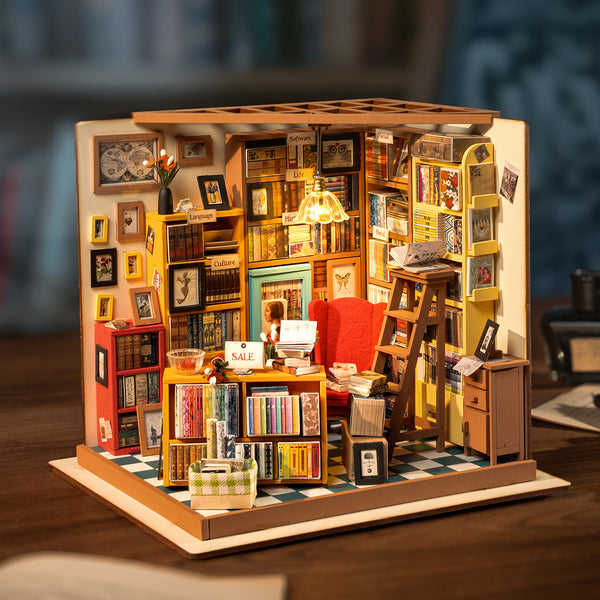 Rolife - Sam's Study Library DIY Miniature House Kit DG102