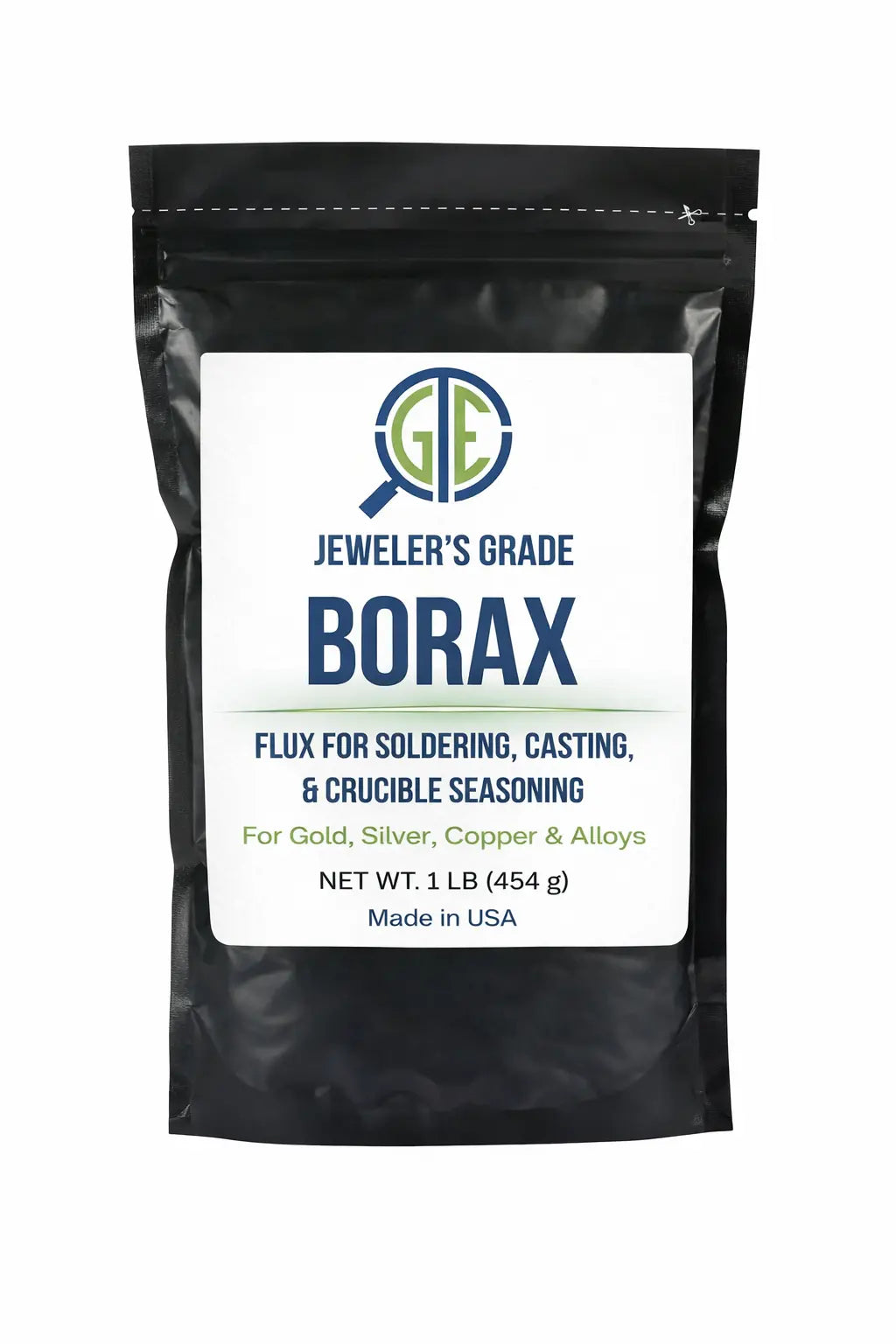 GTE Borax Acid for Gold Refining – 8 oz or 2 lb Bag| Flux for Melting & Oxidation Protection