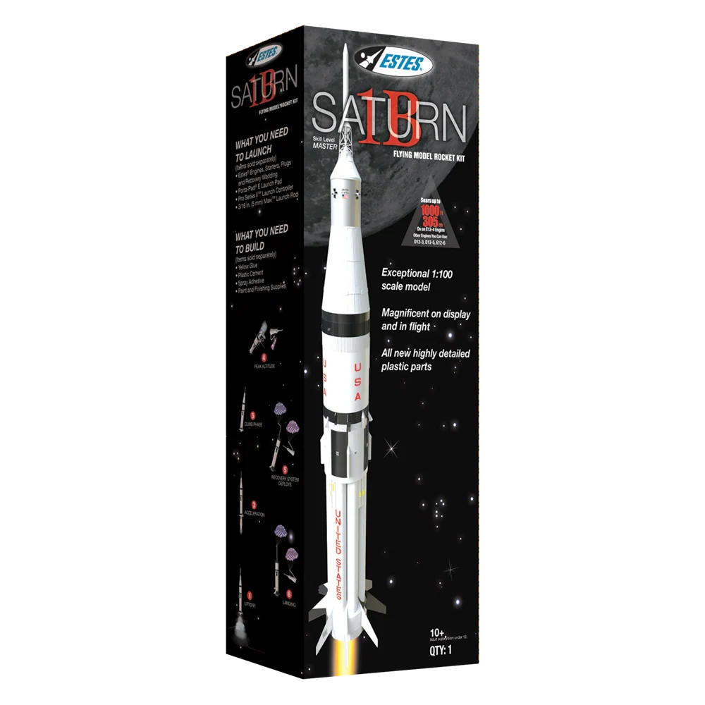 Estes Rockets - Saturn 1B SA-206 Model Rocket Kit, Skill Level: Master