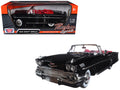 1958 Chevrolet Impala Convertible Black with Red Interior "Timeless Classics" 1/18  Diecast Model Car by Motormax