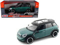 Mini Cooper S Countryman Oxford Green 1/24 Diecast Car Model by Motormax