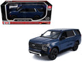 2025 Chevrolet Tahoe PPV Dark Blue "Custom Builder's Kit - Law Enforcement and Public Service" Series 1/24 Diecast Model Car by Motormax