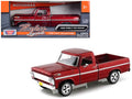 1969 Ford F-100 Pickup Truck Burgundy 1/24 Diecast Model Car by Motormax