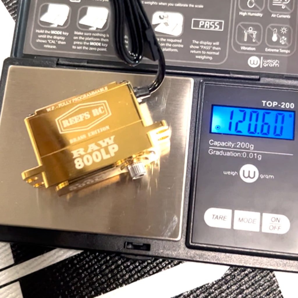RAW800LP Servo, Brass Edition, Programmable Servo