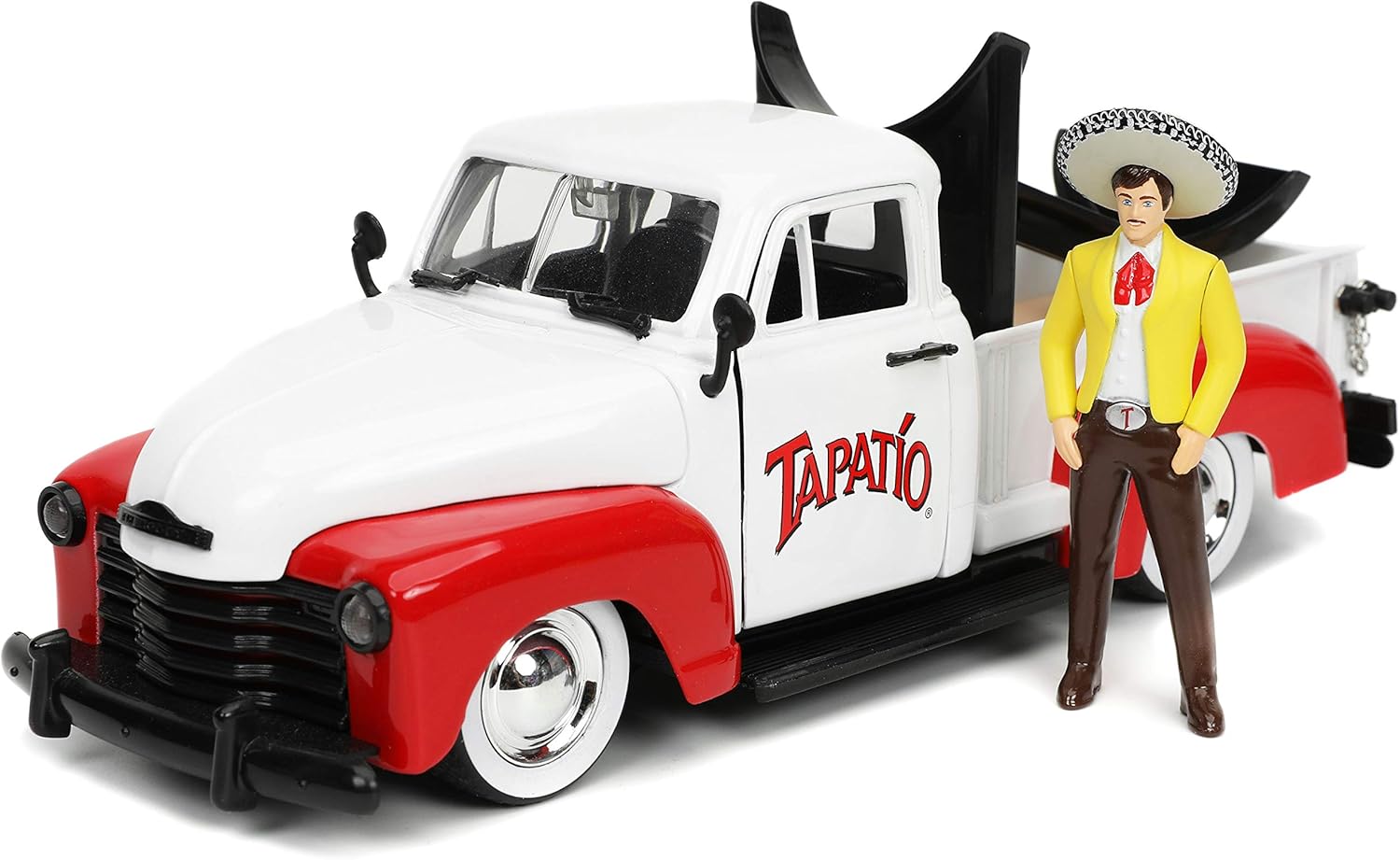 Jada Toys - Diecast 1953 Chevy Pickup with Tapatio Bottle Holder & Figure