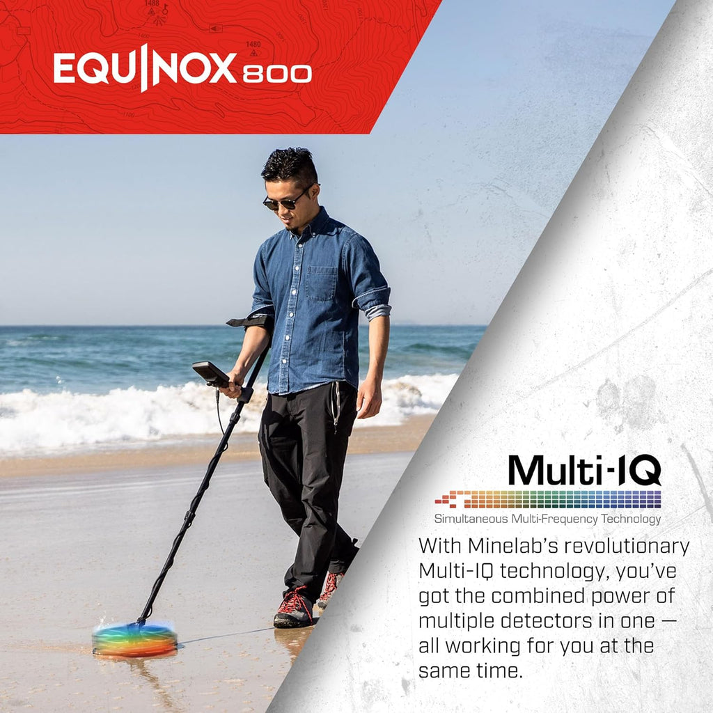 Minelab Equinox 800 with FREE 6 inch Coil