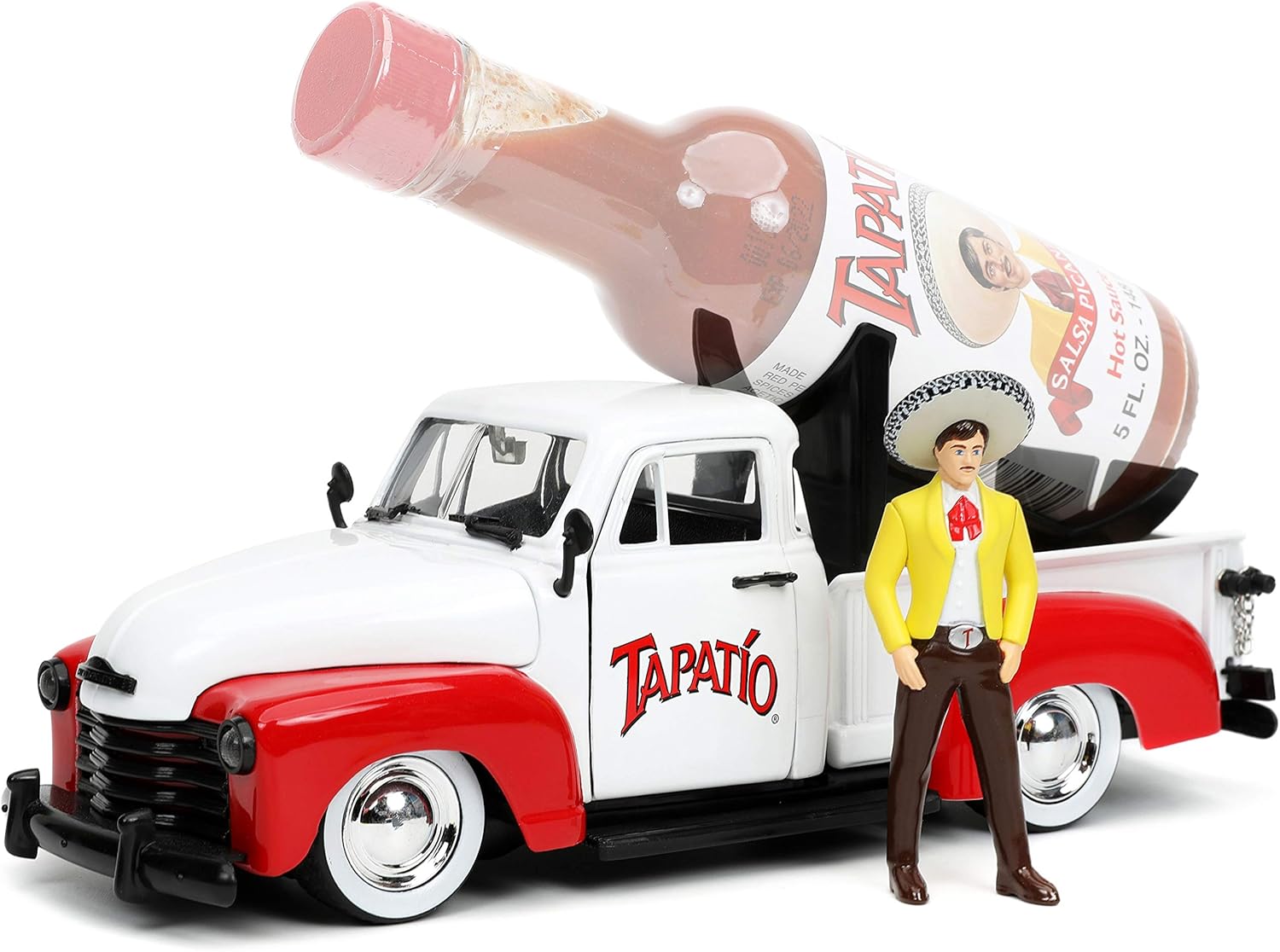Jada Toys - Diecast 1953 Chevy Pickup with Tapatio Bottle Holder & Figure