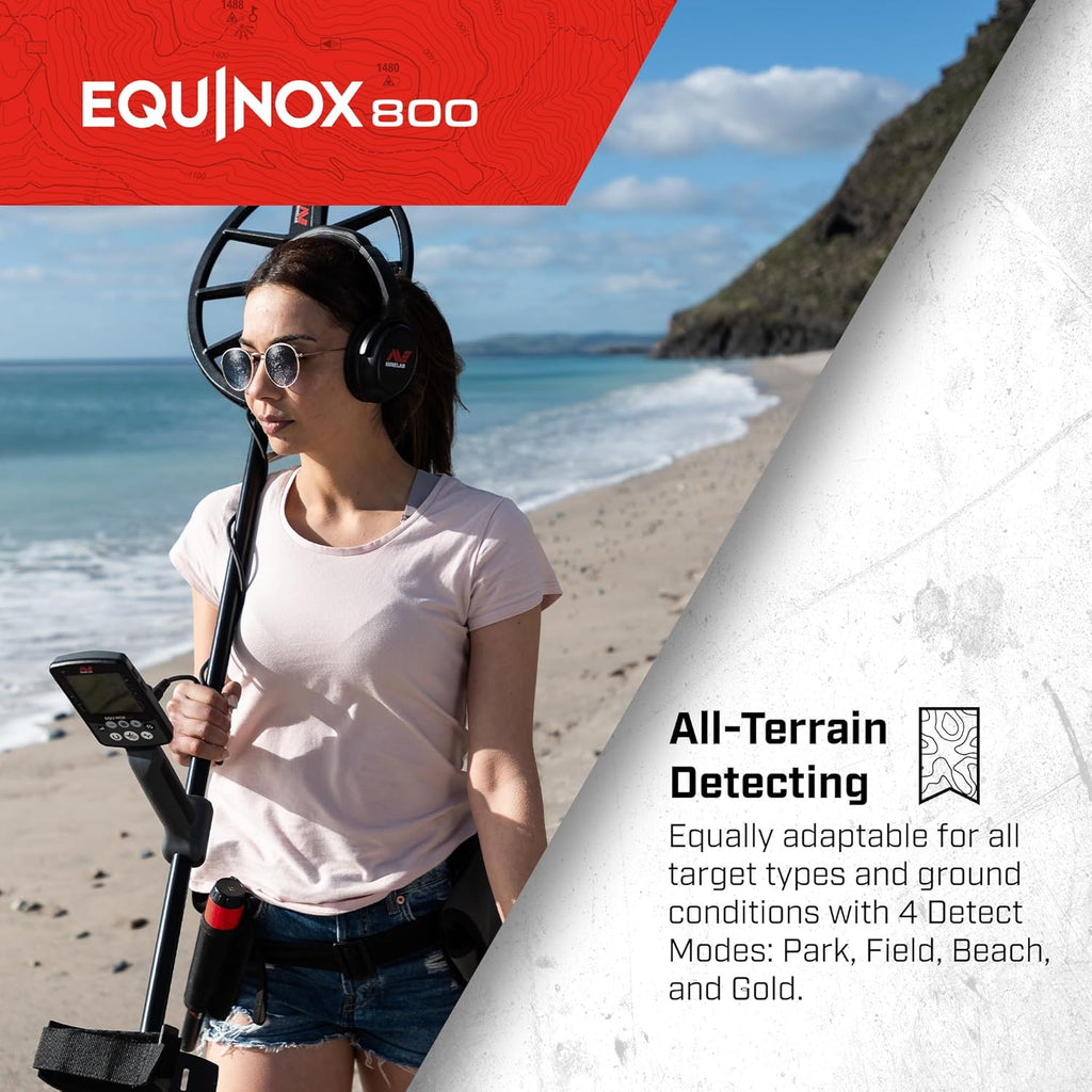 Minelab Equinox 800 with FREE 6 inch Coil
