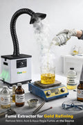 Fume Extractor for Gold Refining & Acid Work – Removes Nitric & Aqua Regia Fumes at Source