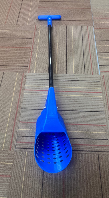 Full Size Beach Scoop with Carbon Fiber T Handle