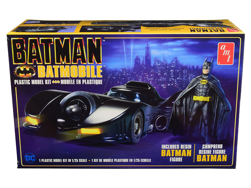 AMT - Skill 2 Model Kit Batmobile with Resin Batman Figurine "Batman" (1989)  1/25 Scale Model