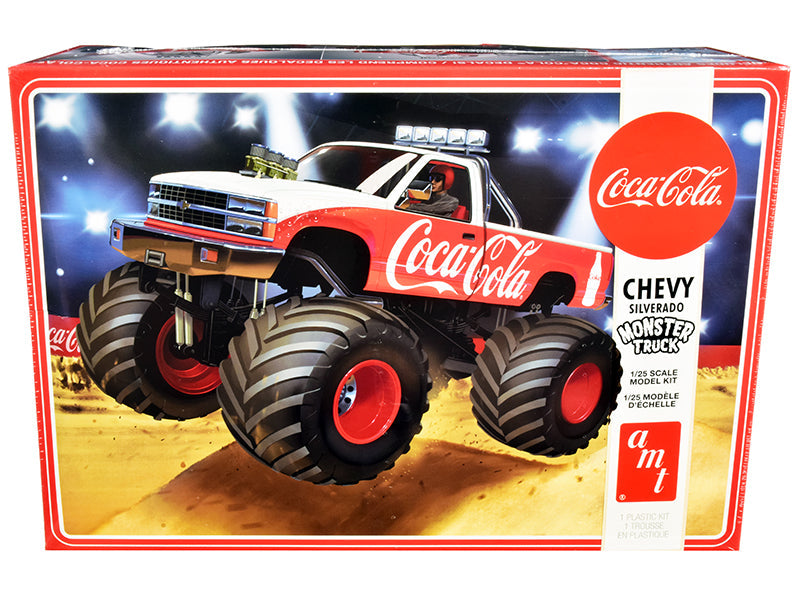 AMT - Skill 2 Model Kit Chevrolet Silverado Monster Truck "Coca-Cola" 1/25 Scale Model