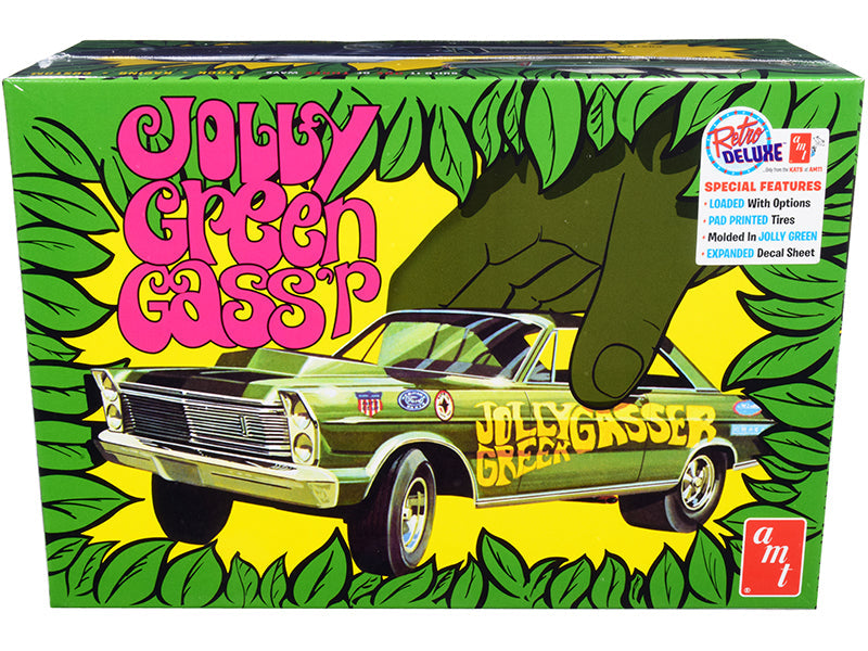 AMT - Skill 2 Model Kit 1965 Ford Galaxie "Jolly Green Gasser" 3-in-1 Kit 1/25 Scale Model