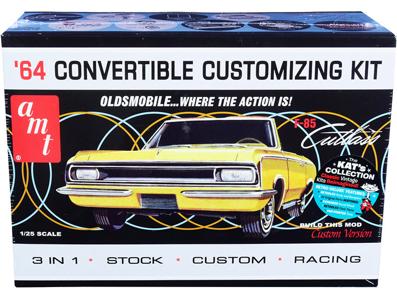 AMT - Skill 2 Model Kit 1964 Oldsmobile Cutlass F-85 Convertible 3-in-1 Kit 1/25 Scale Model by AMT