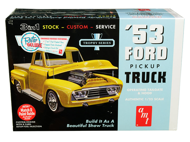 AMT - Skill 2 Model Kit 1953 Ford Pickup Truck "Trophy Series" 3 in 1 Kit 1/25 Scale Model