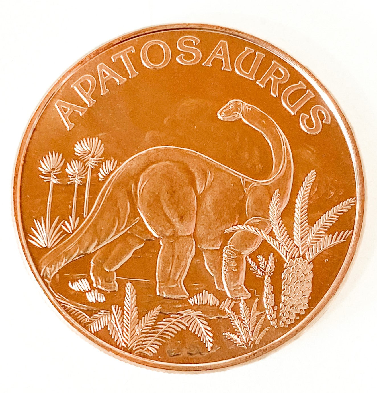 1 oz Copper Round - Apatosaurus