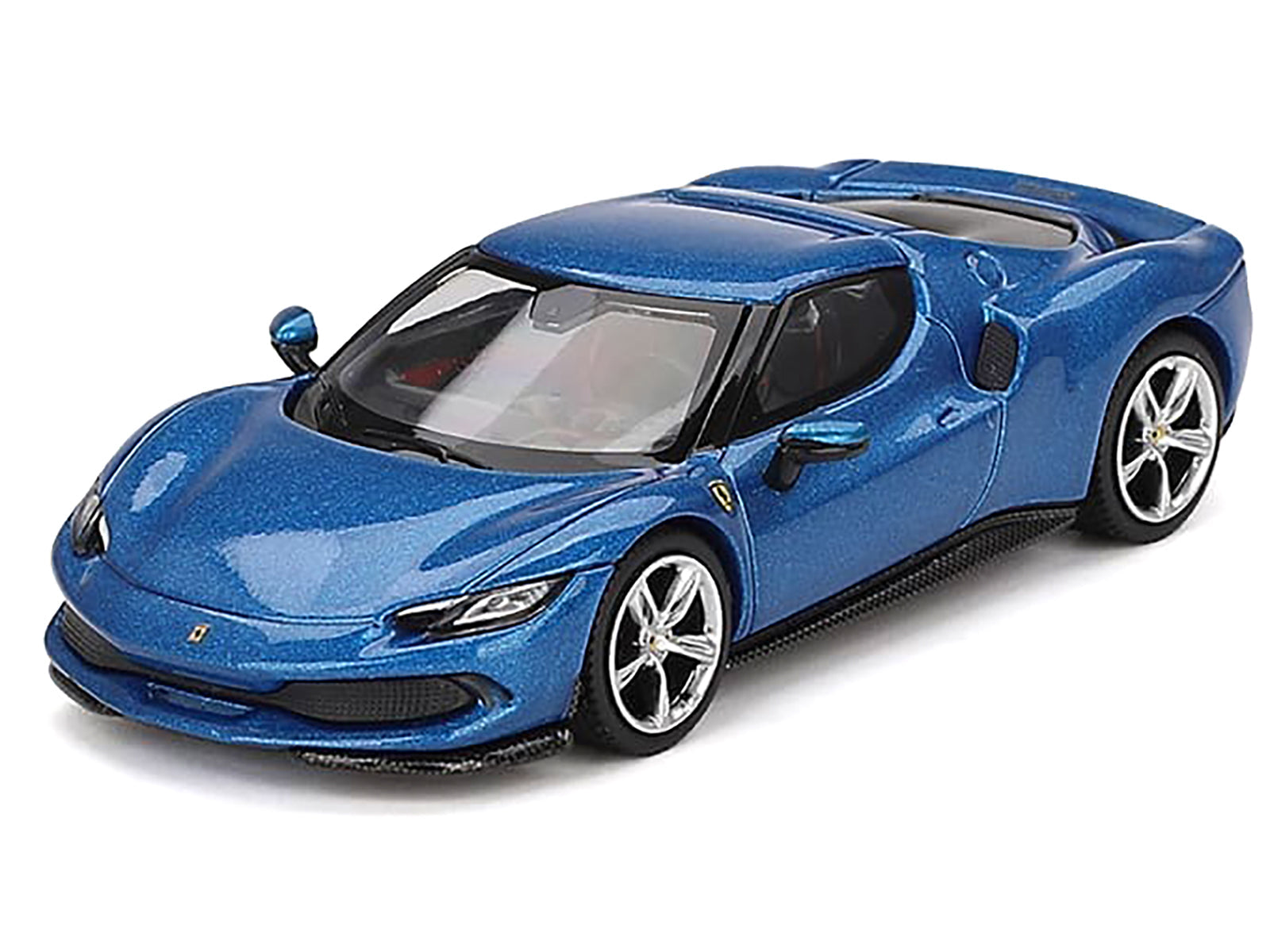 BBR - Ferrari 296 GTB Blue Corsa 1/64 Diecast Model Car by BBR