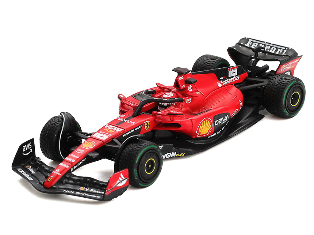 BBR - Ferrari SF-23 #16 Charles Leclerc Formula One F1 "Monaco GP" (2023) 1/64 Diecast Model Car by BBR Models