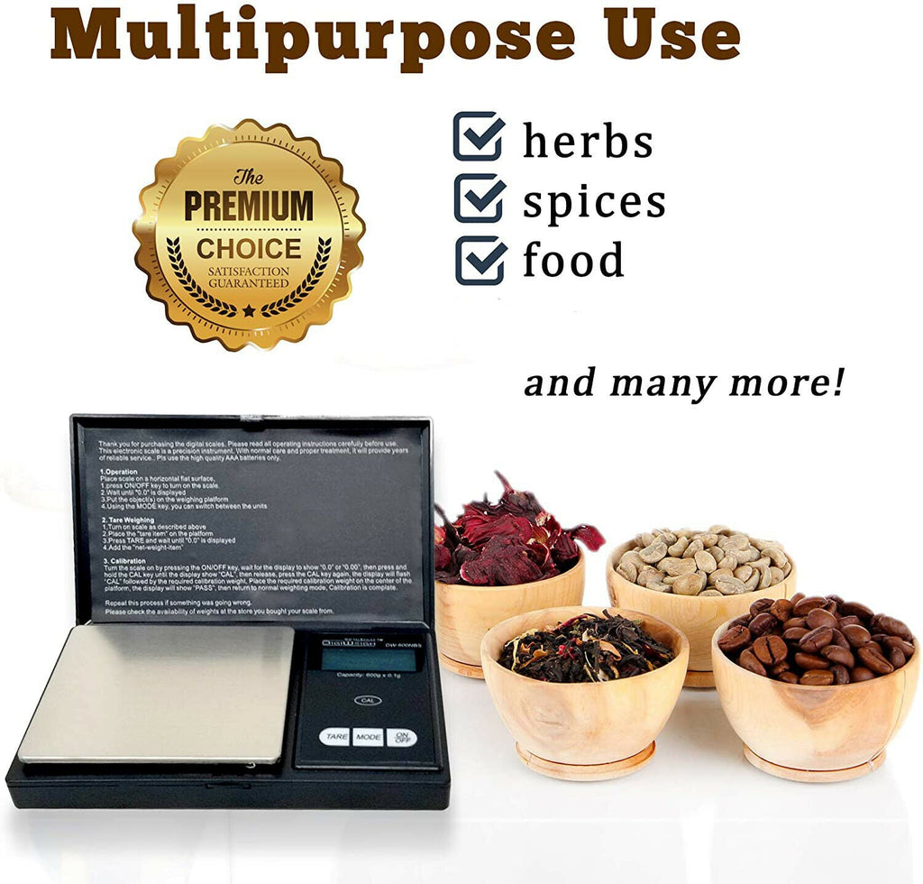 DigiWeigh DW-1000BS Precision Digital Scale – 1000g x 0.1g | Troy, Gram, Ounce, Grain | For Jewelry, Coins, Reloading, Scrap Metals