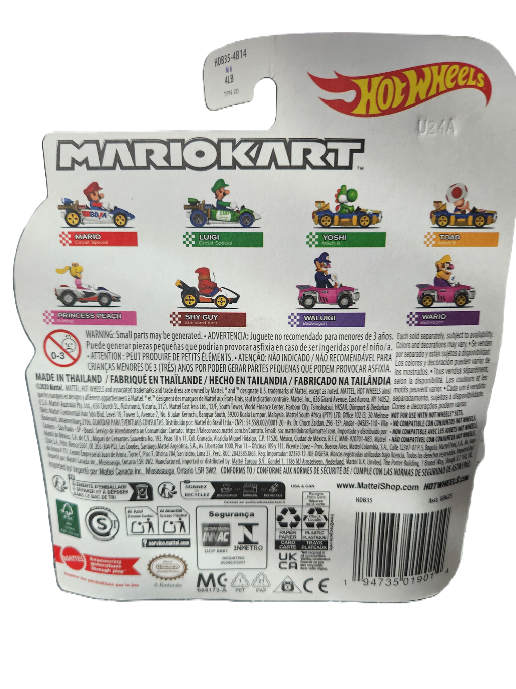 Mattel - Mario Kart Hot Wheels 2025 Mix 6
