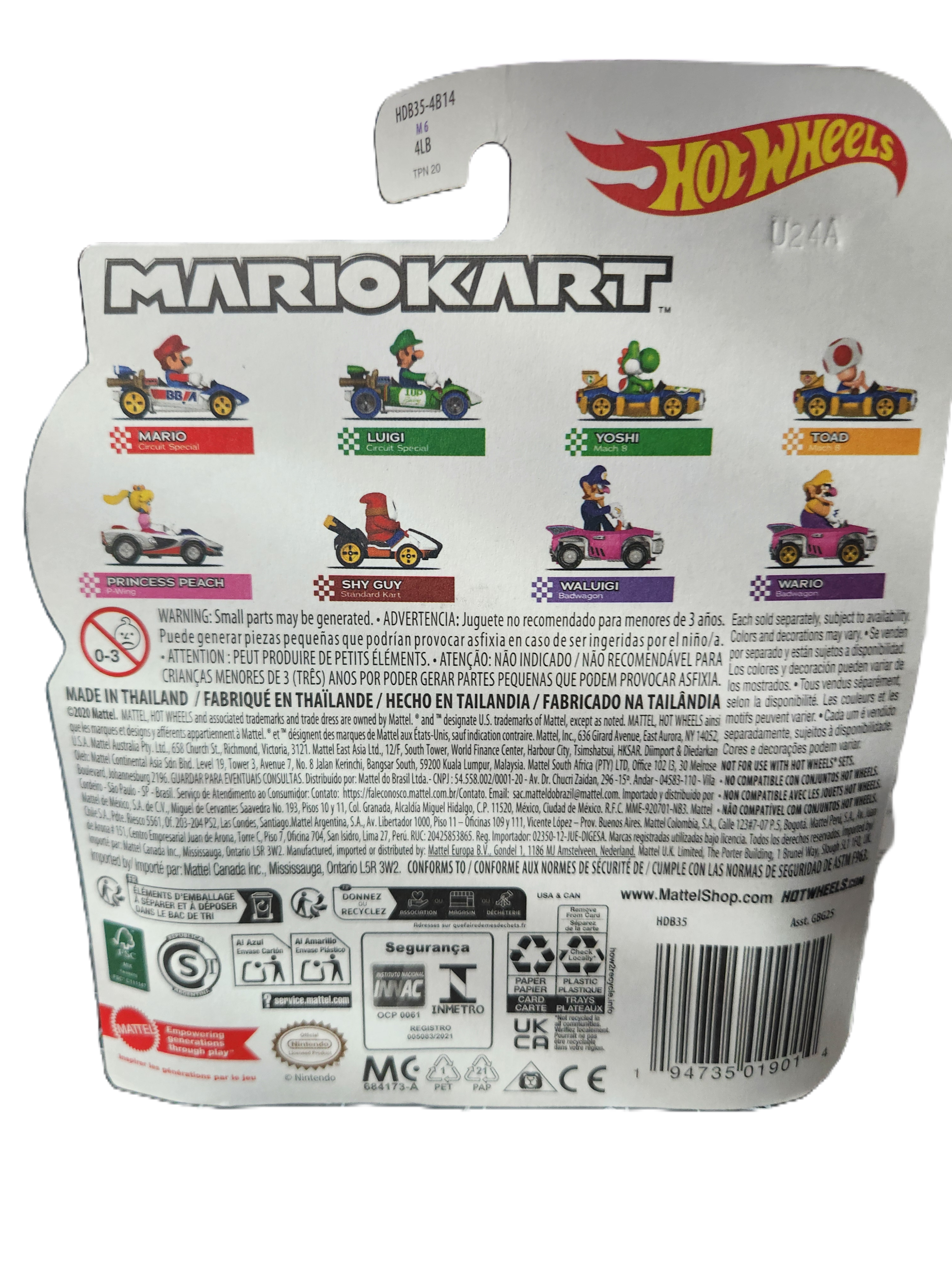 Mattel - Mario Kart Hot Wheels 2025 Mix 6