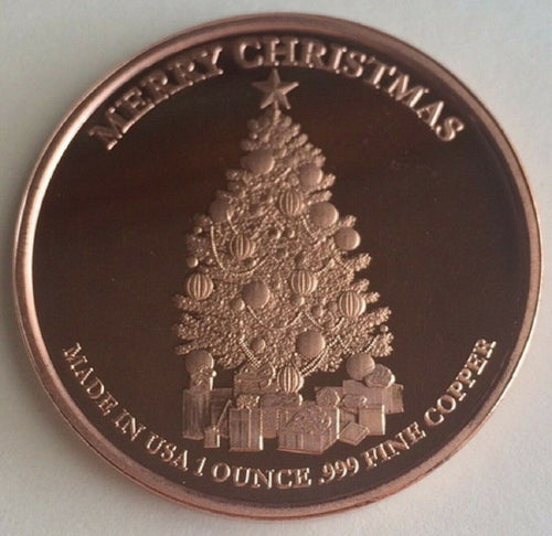 1 oz Copper Round - Christmas Angel