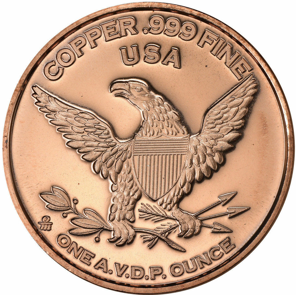 1 oz Copper Round - Sitting Bull