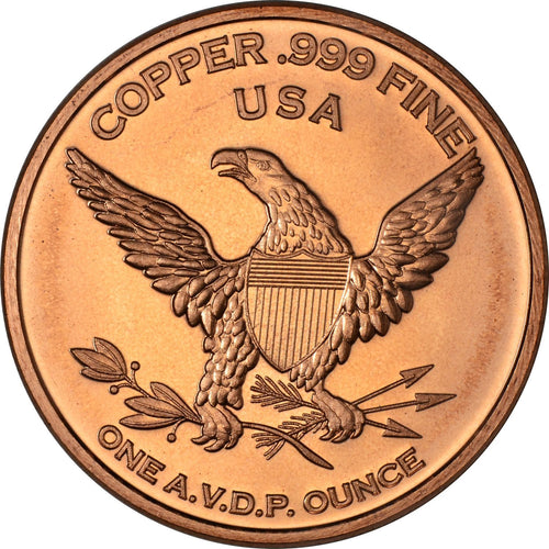 1 oz Copper Round - Bison
