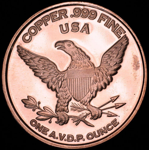 1 oz Copper Round - Mason