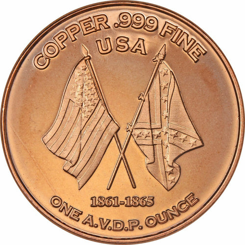 1 oz Copper Round - Battle of Shiloh