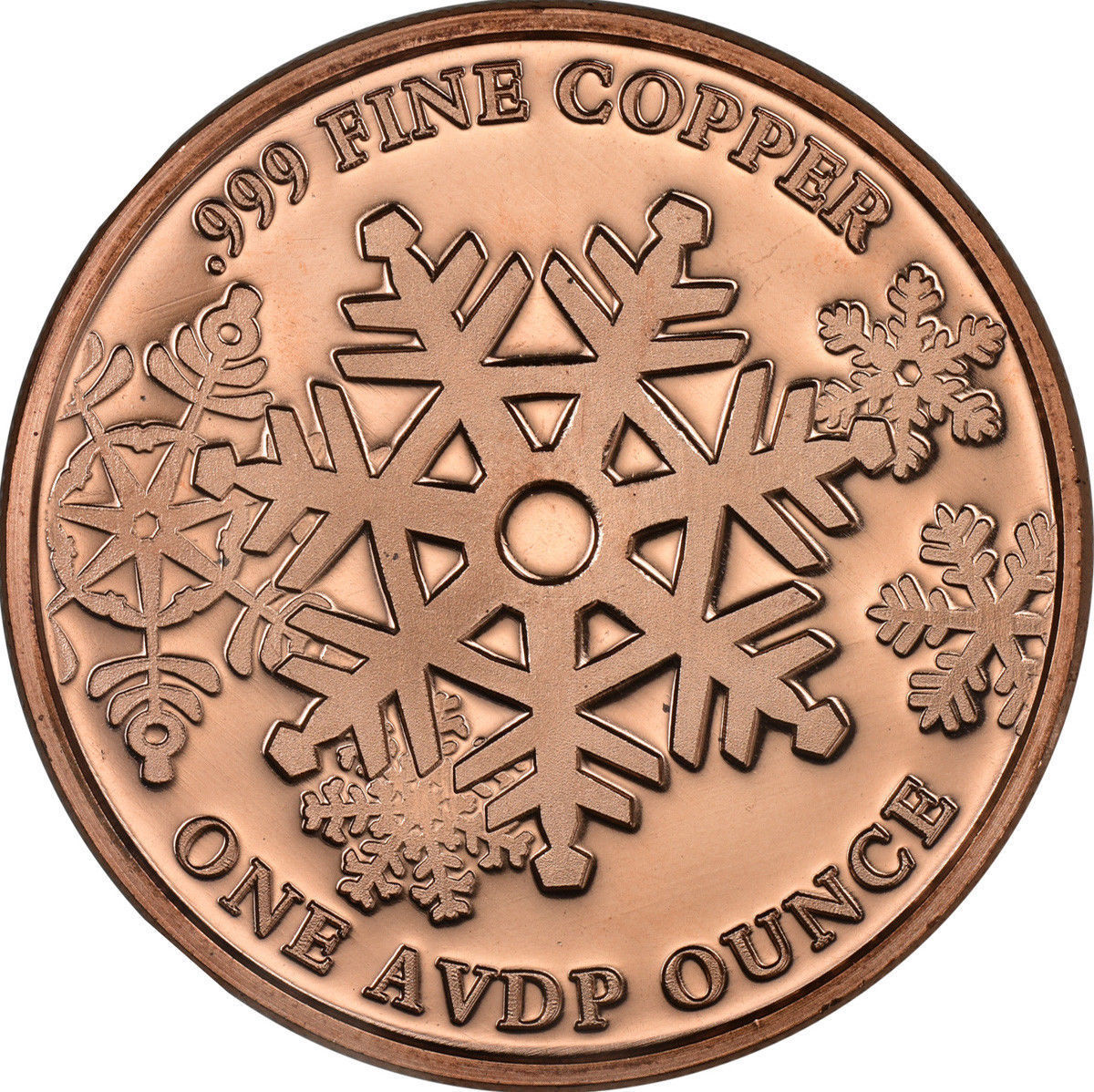 1 oz Copper Round - Winter Wonderland