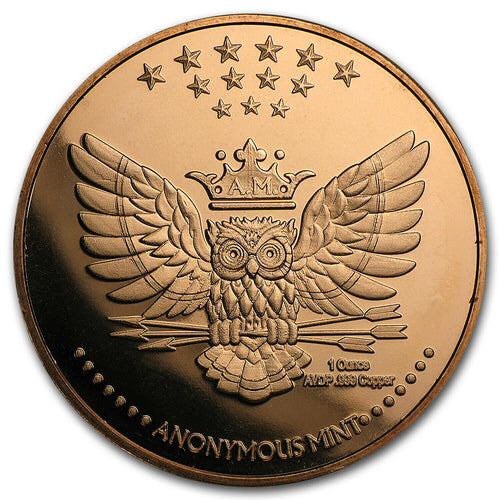 1 oz Copper Round - Kraken