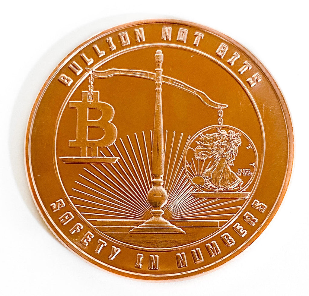 1 oz Copper Round - Bullion Not Bits