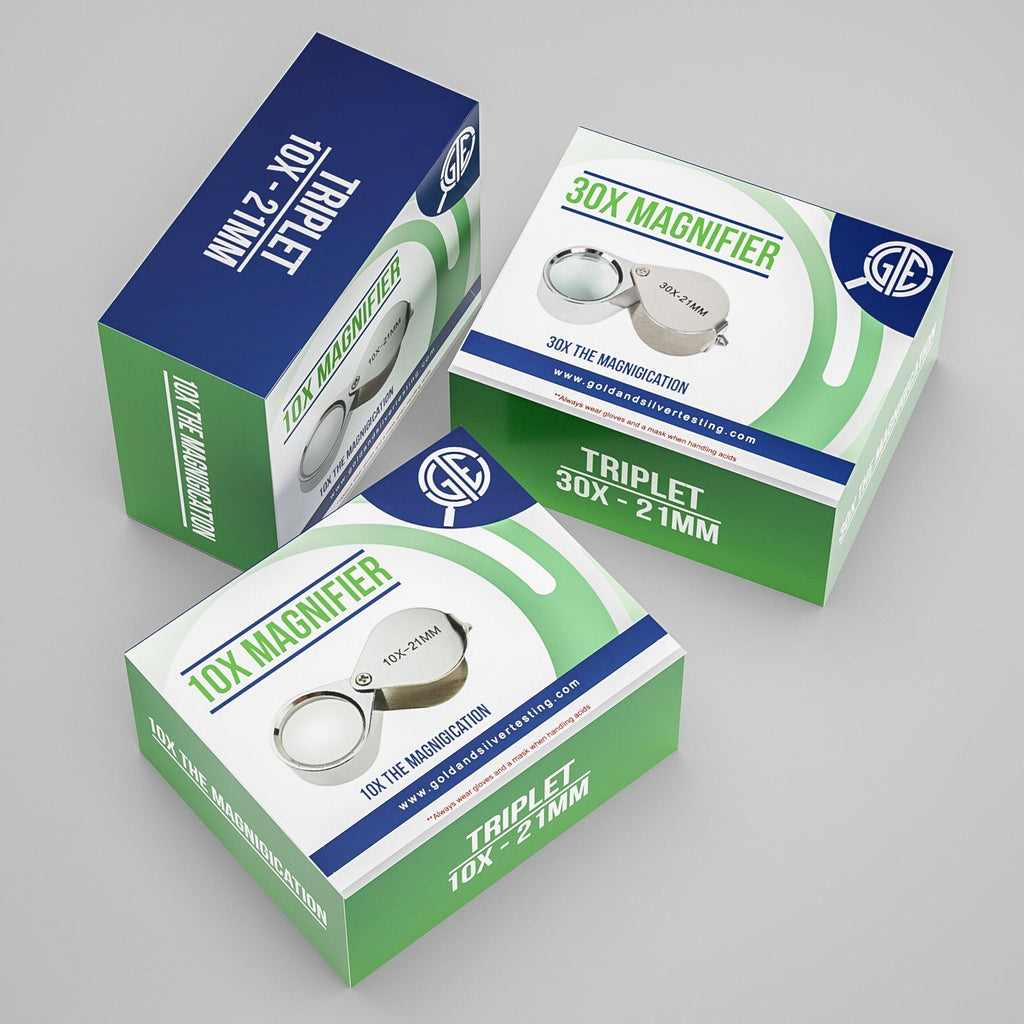 Essentials Kit | Gold, Silver & Platinum Testing Kit | 13-Piece Appraisal Bundle with Acid Solutions, Storage Box, Files, Loupe, Test Bars, Magnet & Neutralizer